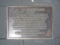 Bild - Bronzeschild für Stresemannplatz