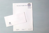 Bild - Gestaltung Briefbogen mit Briefumschlag